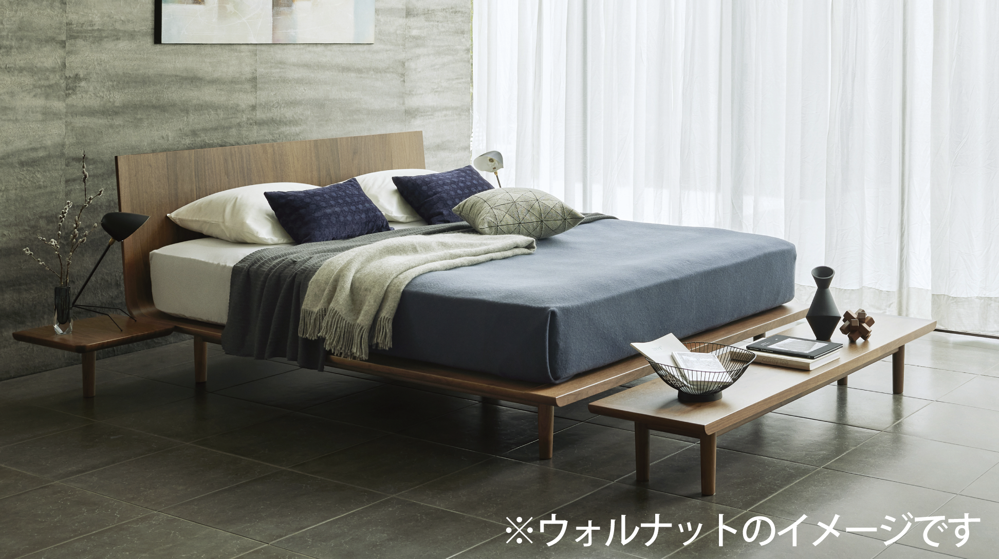 日本ベッド|プレーリー オーク色 E052 クイーン