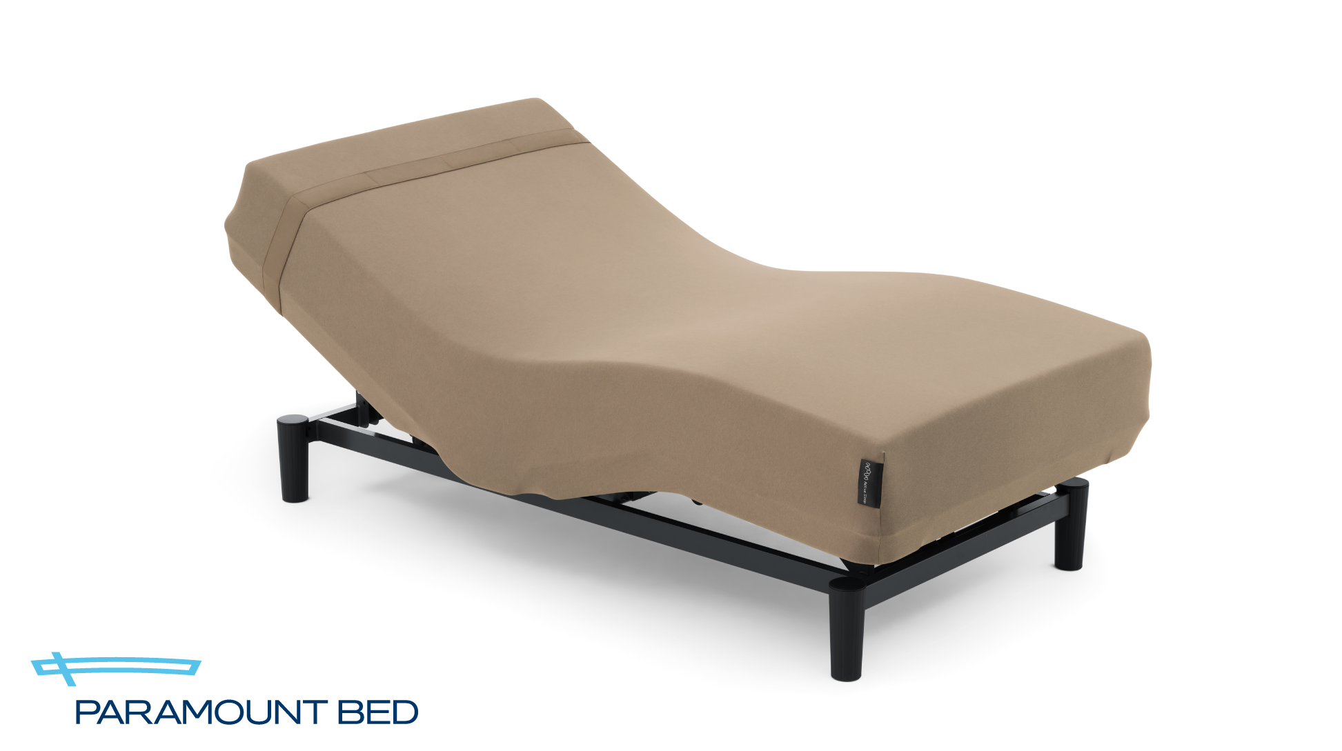 パラマウントベッド|電動リクライニングベッドセット|Active Sleep BED (ANALYZERセット / コットンスムースニット) ライトブラウン色 セミダブル