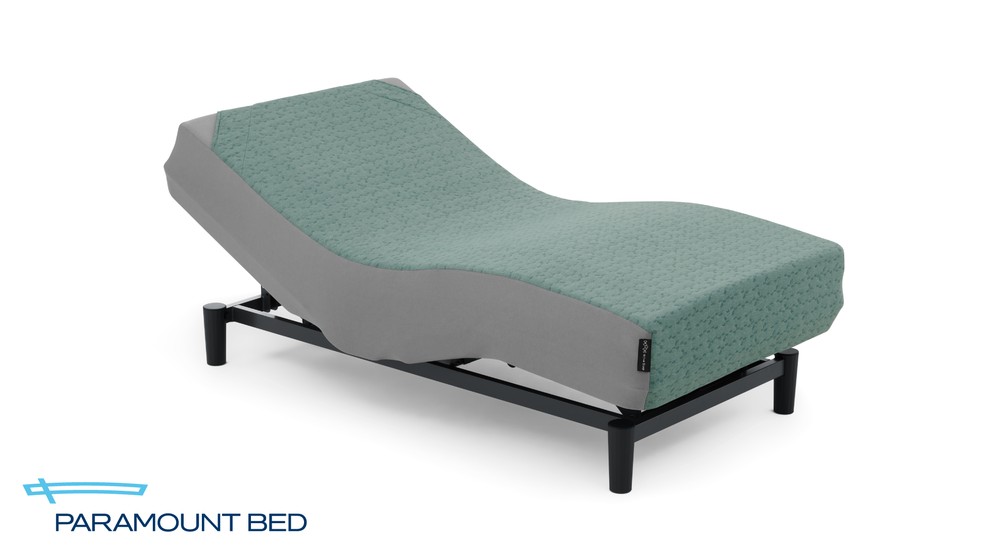 パラマウントベッド|電動リクライニングベッドセット|Active Sleep BED (ANALYZERセット / キルトジャガードニット) アースグリーン色 セミダブル