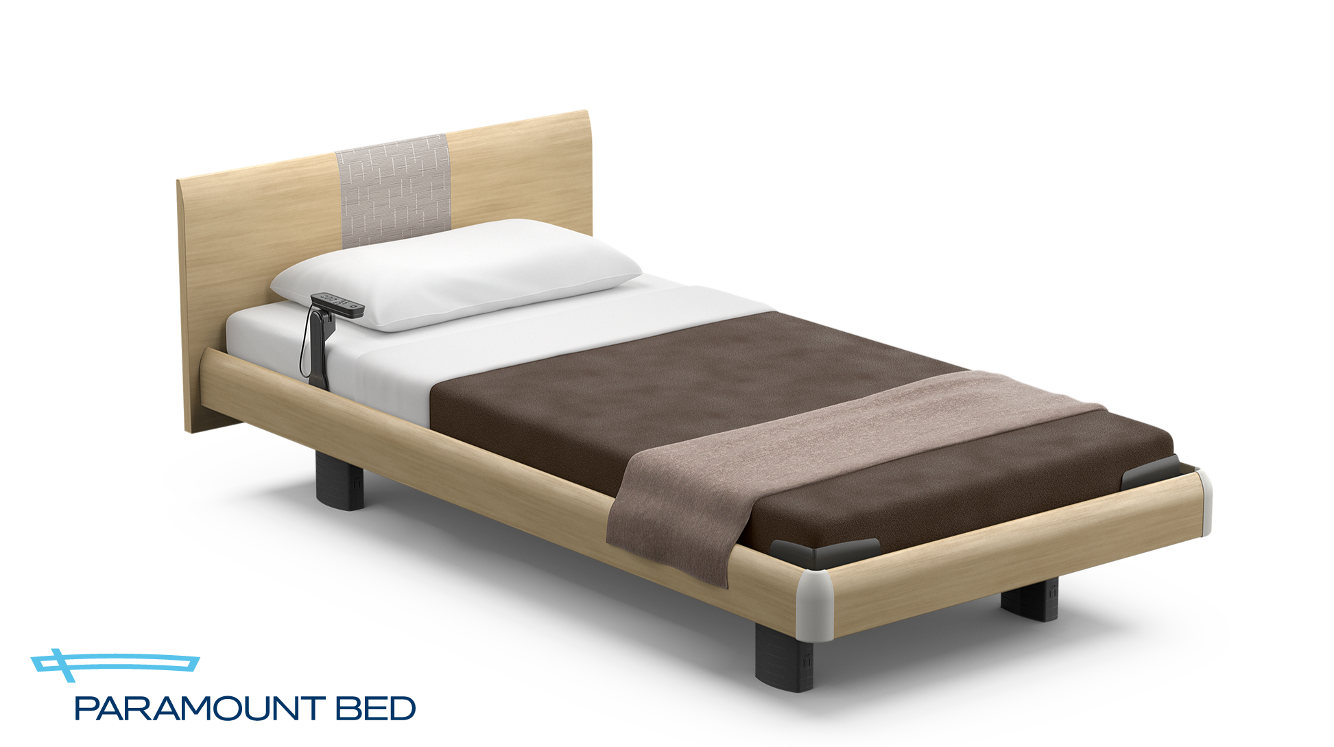 パラマウントベッド|INTIME 1000 (1+1モーター / ラウンドHB / ハリウッドスタイル) ナチュラルオーク色 シングル